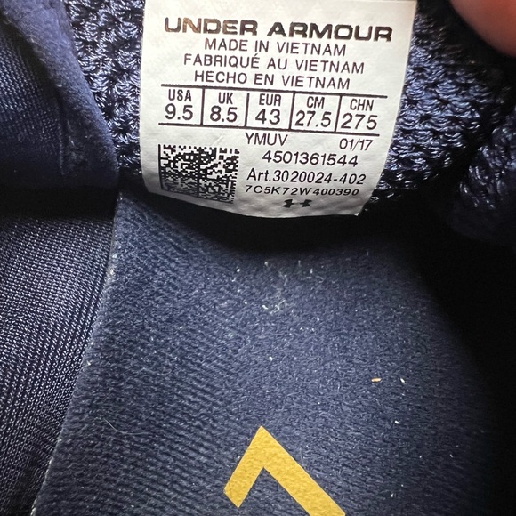 Under Armour Notre Dame Team Charged Bandit 3 Shoes - 9.5 - Picture 9 of 9